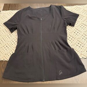 Jaanuu Black Scrub Top